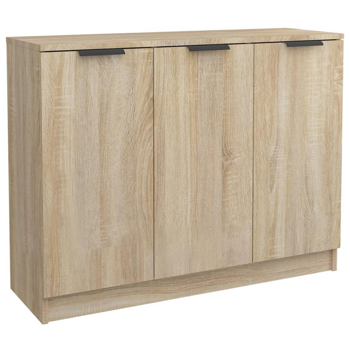SIDEBOARD mit 3 Türen 90,5/30/70 cm aus Holzwerkstoff Sonoma-Eiche Dekor - Sonoma Eiche, Holz (90.5/70/30cm) - vidaXL
