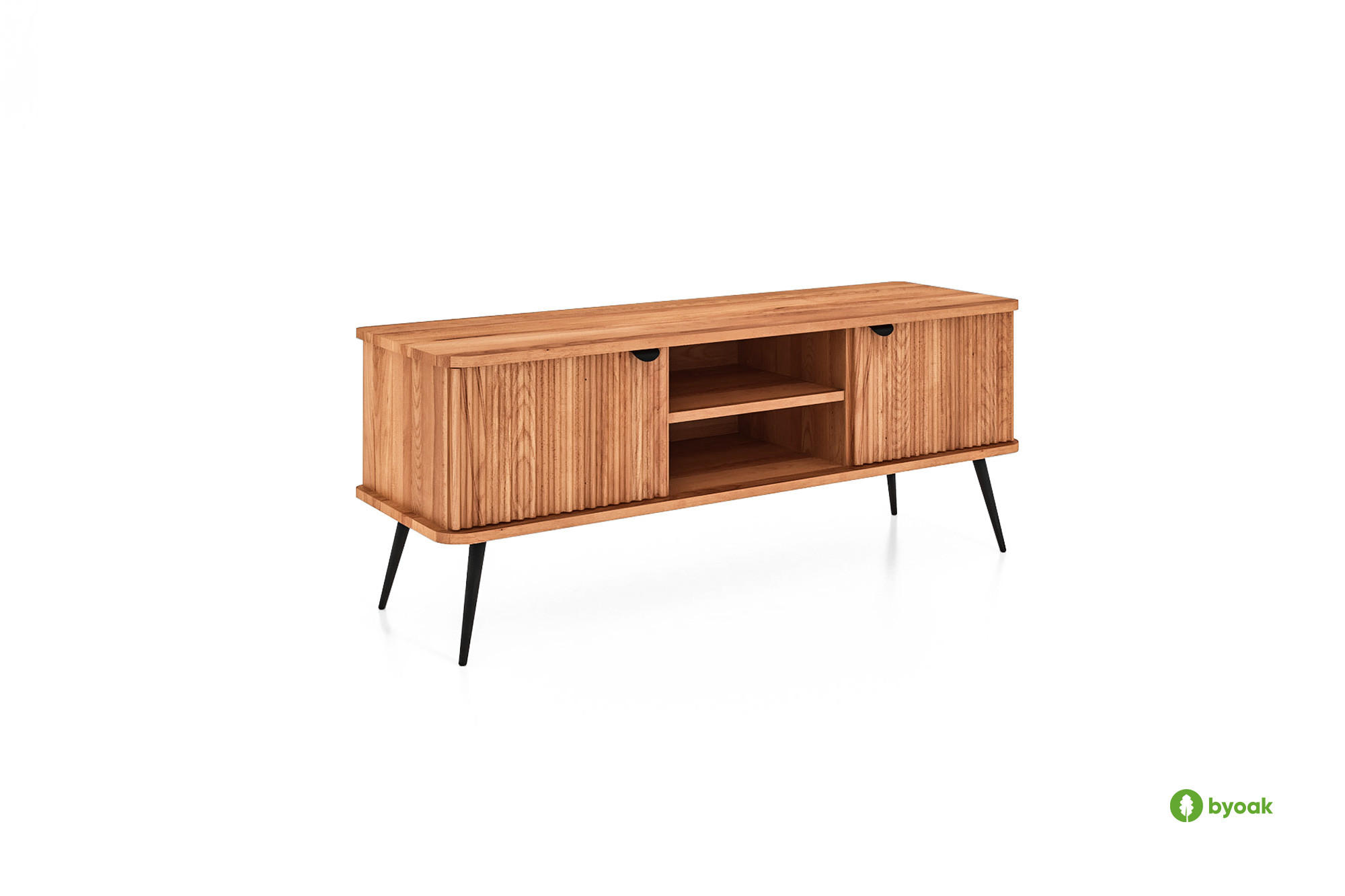 LOWBOARD LINA Kernbuche - Kernbuche, Holz (144/57/46cm) - byoak