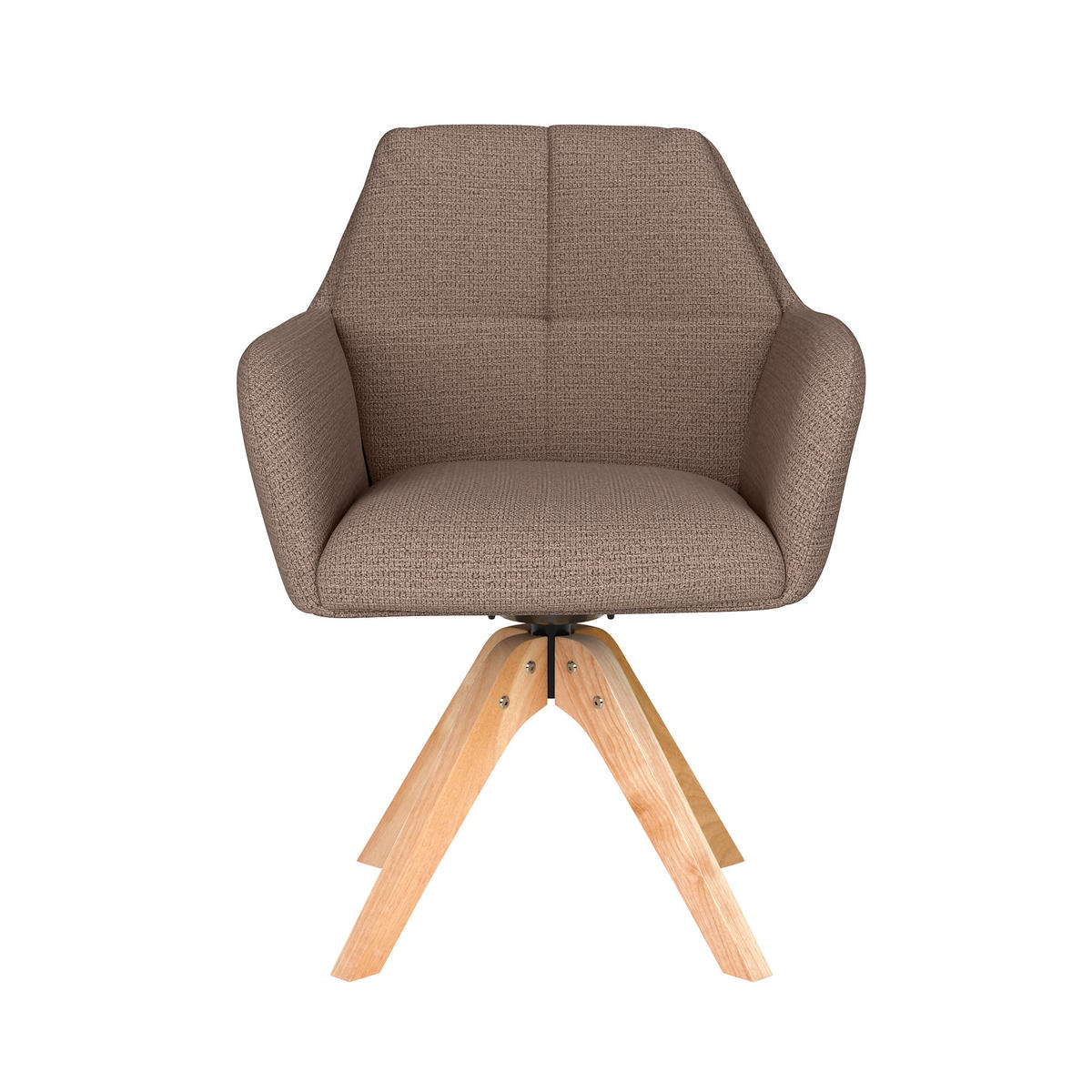 ESSZIMMERSTUHL Pete - Taupe - 62/63/85 cm - Taupe, Textil (63/85/62cm)