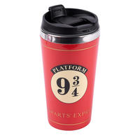 THERMOBECHER Harry Potter Hogwarts Coffee-To-Go Rot 350 ml - Rot, Kunststoff (0.35L) - United Labels