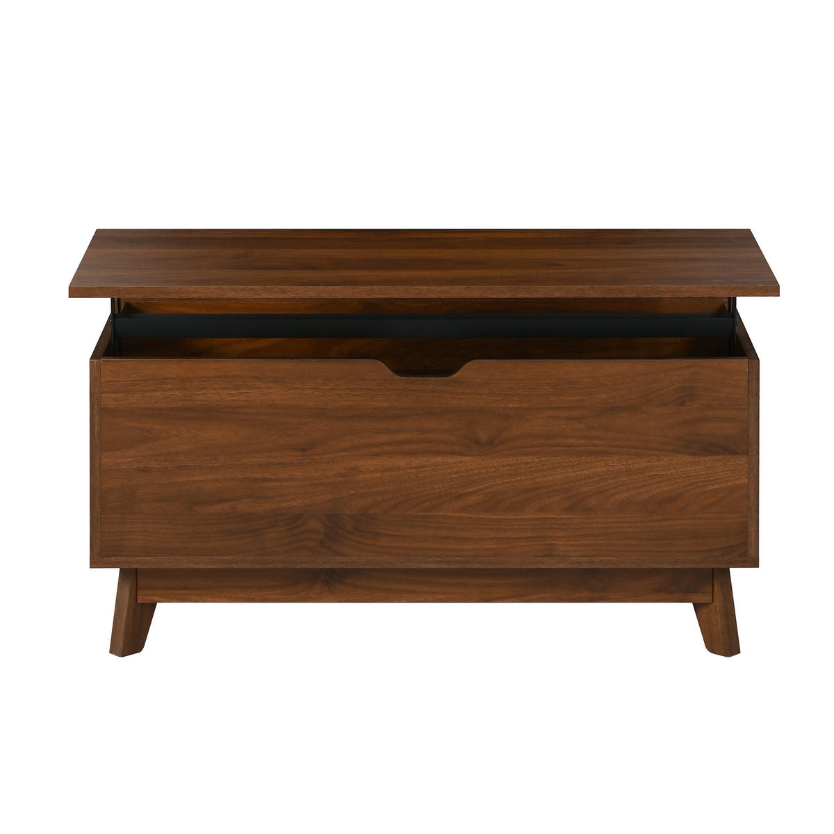 COUCHTISCH 90/55/57.5 cm in Walnuss aus MDF mit höhenverstellbarer Tischplatte - Nussbaumfarben, Holzwerkstoff (90/55/57.5cm) - OKMYHOME