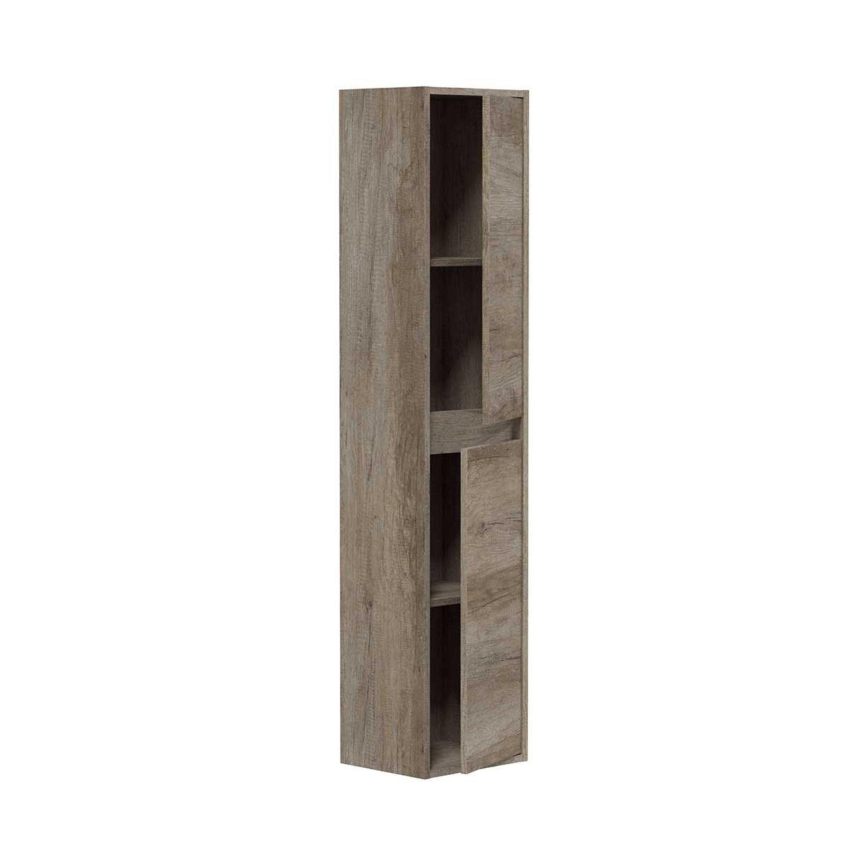 HÄNGESÄULE mit 2 Türen H140 cm - Sonoma Eiche, Holzwerkstoff (26/140/30cm) - Calicosy