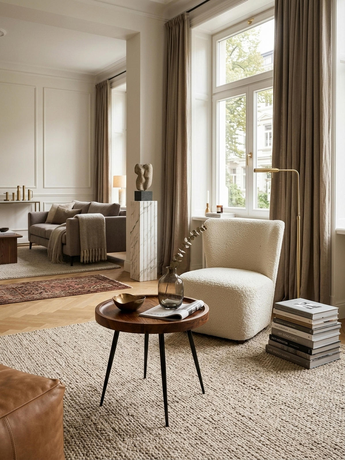 BEISTELLTISCH – Massivholz Metall 50 kg belastbar Industrial - Schwarz/Braun, Holz/Metall (46/46/40cm) - KADIMA DESIGN