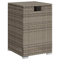 PROPAN-TANK-VERSTECKTISCH Grau 40/40/60 Cm Poly Rattan - Grau, Kunststoff (40/40/60cm) - vidaXL