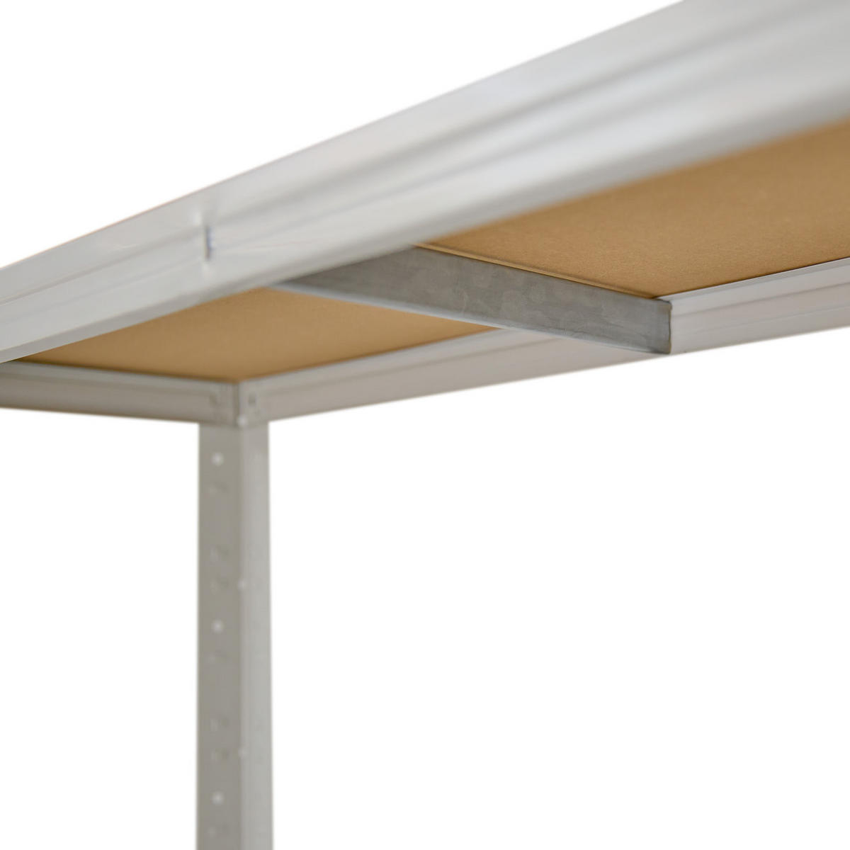 SCHWERLASTREGAL OFFICE 180x80x30 cm in lichtgrau mit 5 Böden und 175 kg Traglast pro Boden - Hellgrau, Metall (80/180/30cm) - shelfplaza