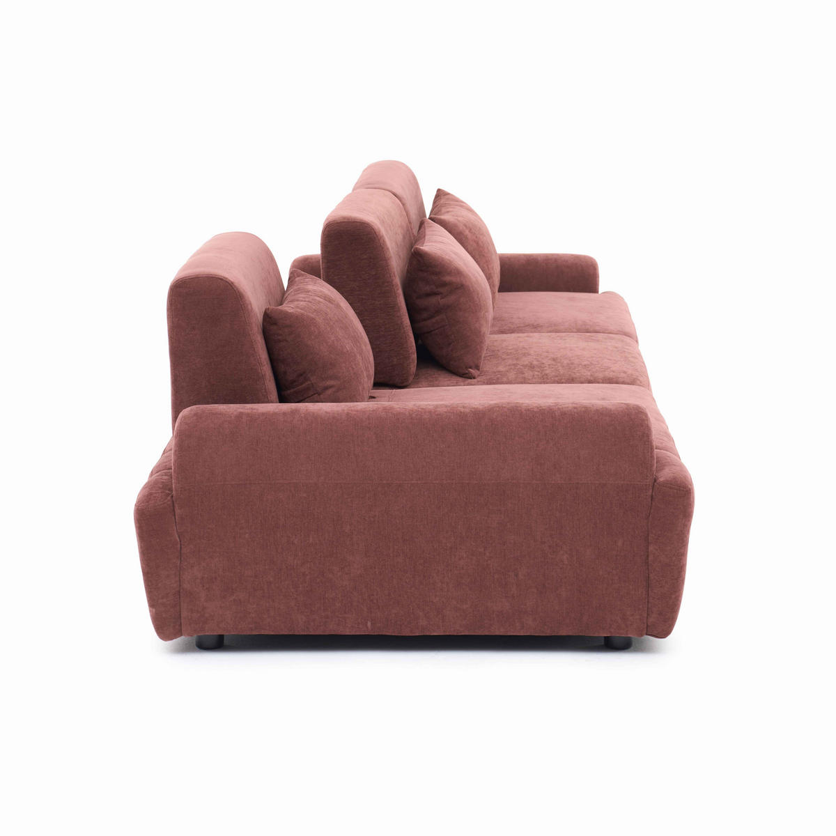 SOFA 3-Sitzer, Rot - Rot, Textil (303/82/109cm) - Oviala