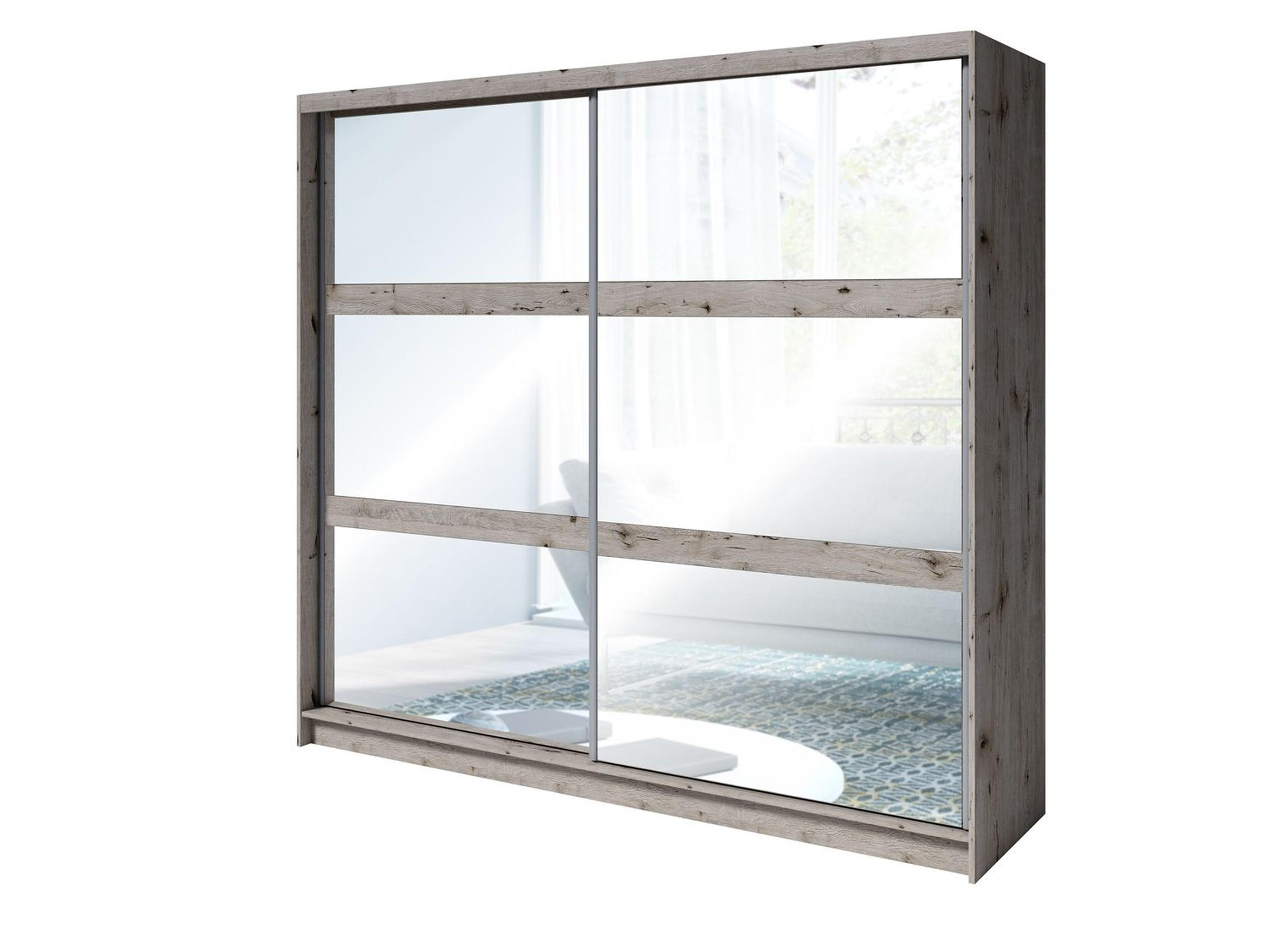 KLEIDERSCHRANK Wellington Eiche 230/215/62 - Eichefarben/Graphitfarben, Holzwerkstoff (230/215/62cm) - RAUMHIRSCH FURNITURE