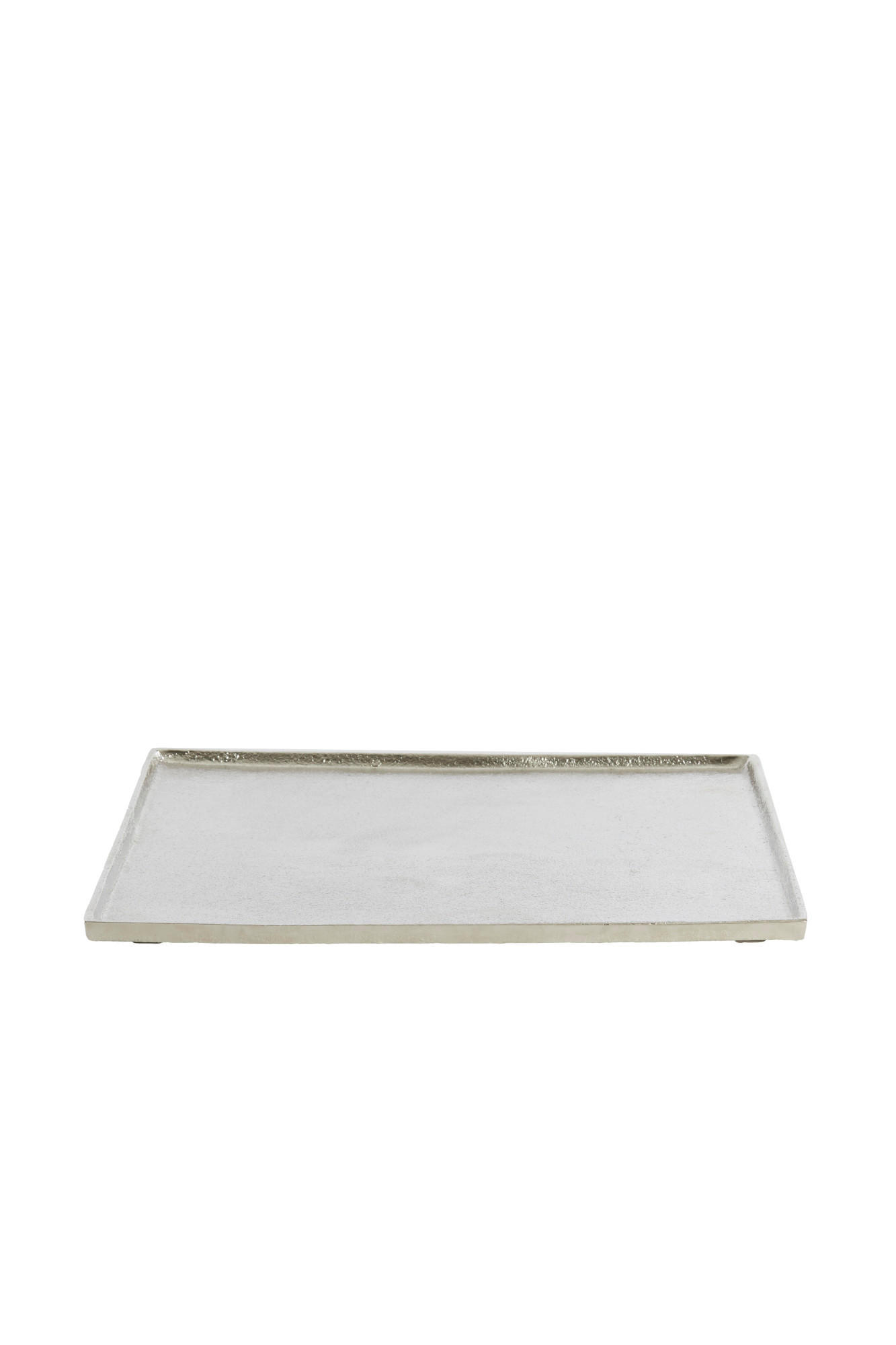 SCHALE Maes Silber 39,5/39,5/1,5 cm - Silberfarben, Metall (1.5cm) - Light & Living