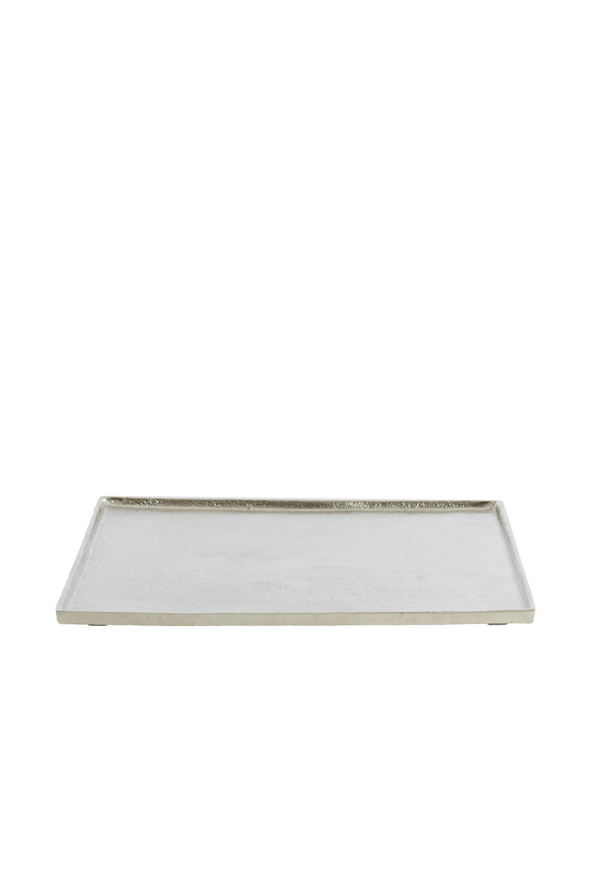 SCHALE Maes Silber 39,5/39,5/1,5 cm - Silberfarben, Metall (1.5cm) - Light & Living