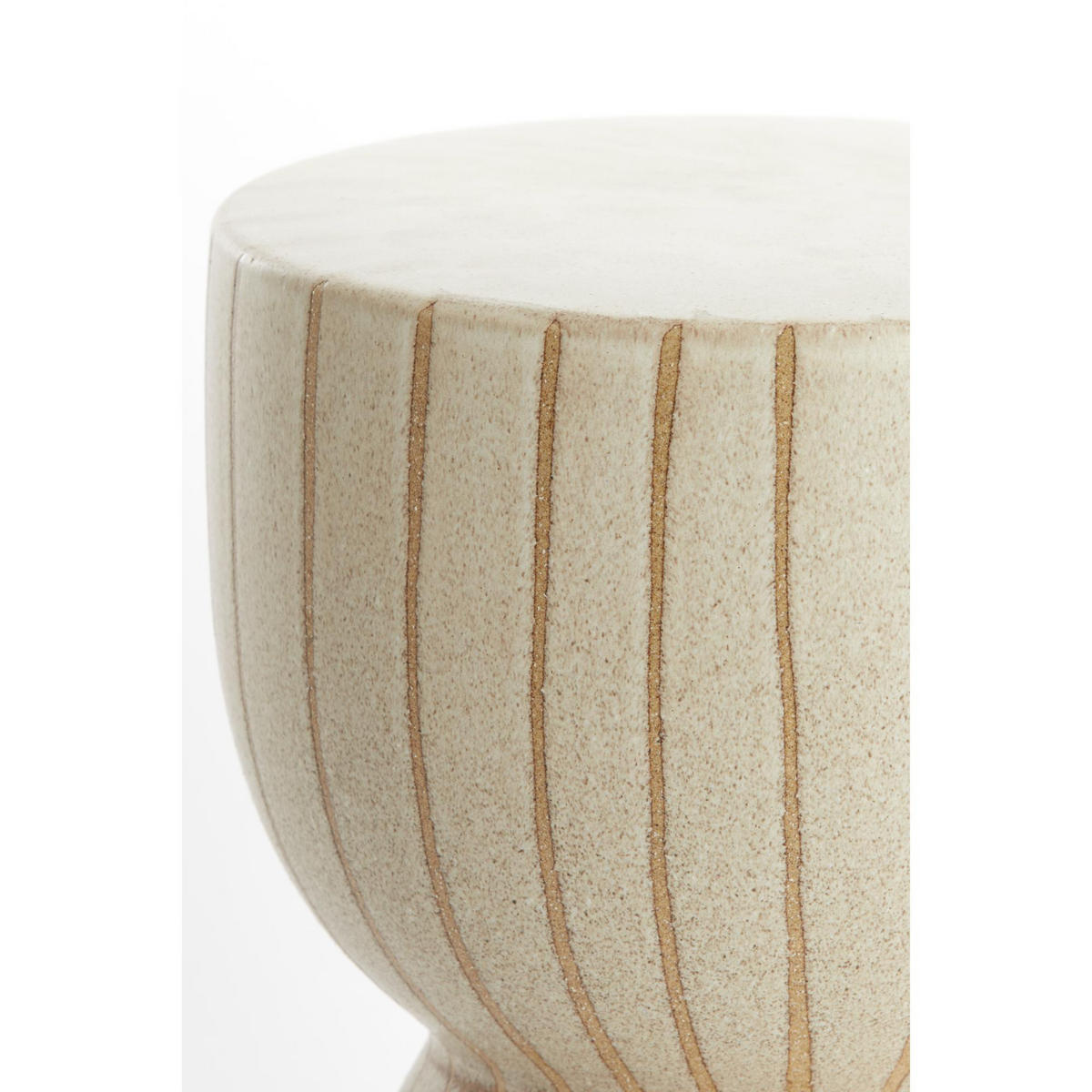 BEISTELLTISCH Finca Braun 28.5/28.5/42 cm - Braun, Keramik (28.5/28.5/42cm) - Light & Living