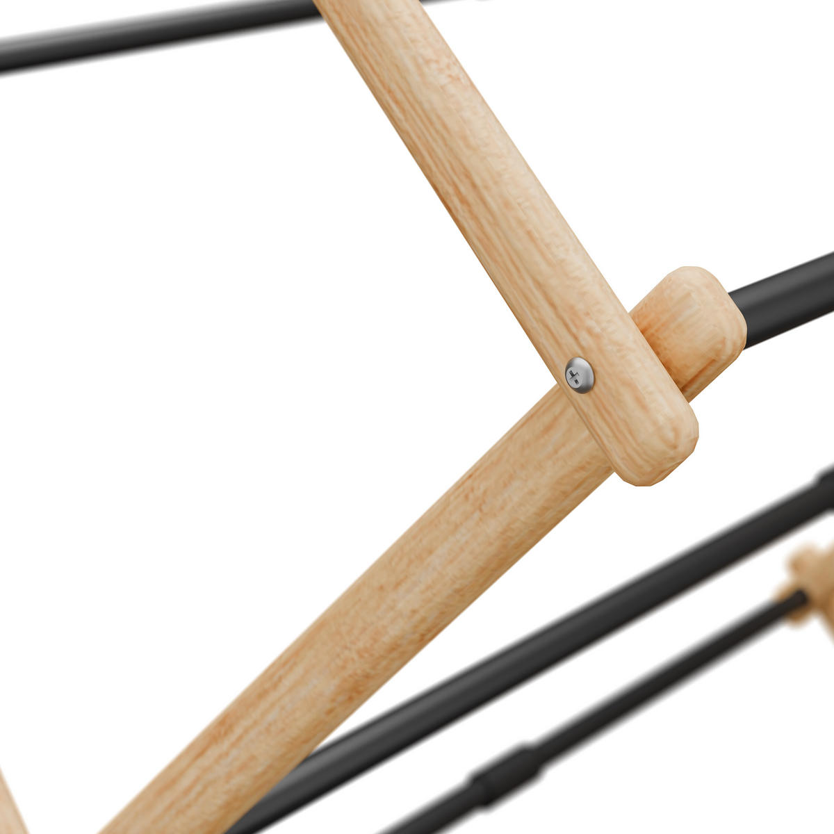 SUŠIAK na prádlo - viacfarebná, kov/drevo (74/107/37cm) - Relaxdays