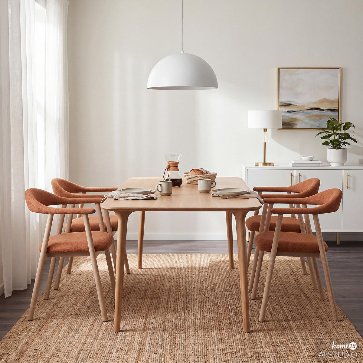 ARMLEHNENSTUHL 2ER-SET - Eiche Bianco/Beige, Eichenholz/Holz (56/76/54cm) - home24