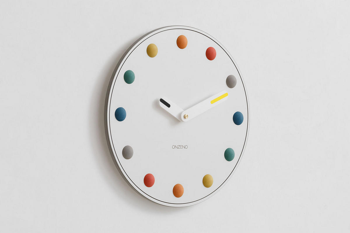 WANDUHR Design Weiß 42/42 cm - Weiß, Holzwerkstoff (1.88/42/3cm) - ONZENO
