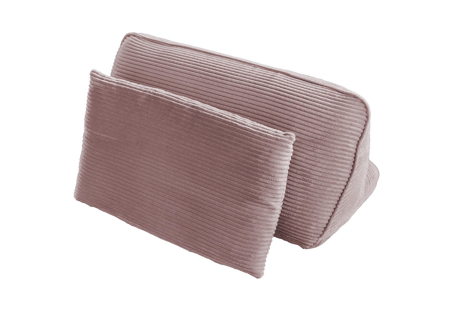RÜCKENKISSEN WIOLO SOFT Pink Cord - Rosa, Textil (83/46cm) - KAWOLA