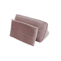 RÜCKENKISSEN WIOLO SOFT Pink Cord - Rosa, Textil (83/46cm) - KAWOLA