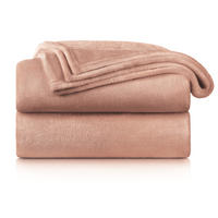 KUSCHELDECKE Anton 130/150 cm, Hellrosa - Hellrosa, Textil (130/150cm) - Blumtal