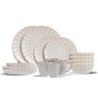 GESCHIRRSET16-TEILIG Cosy & Trendy Astera Pure 16-teiliges GESCHIRRSETfür 4 Personen – 4 Speiseteller, 4 FRÜHSTÜCKTELLER, 4 SCHÜSSELN und 4 Becher - Weiß, Keramik (2/2/1cm) - Cosy & Trendy