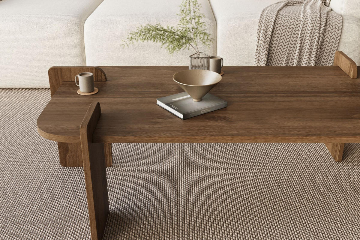 COUCHTISCH lovge Braun - Braun, Holz (120/60/35cm) - Habitat Garten