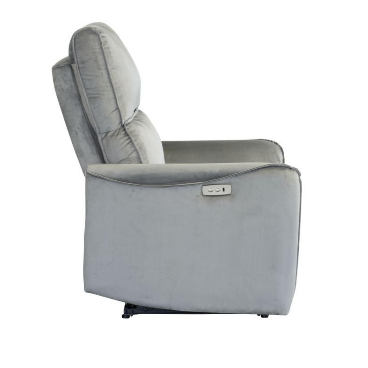 RELAXSESSEL ZYGGI, elektrischer Polstersessel - Grau, Textil (76/105/93cm) - Lookway