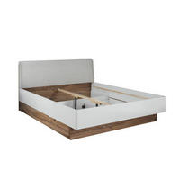 KREVET 180/200 cm     bela, boja hrasta  - boja hrasta/bela, Moderno, pločasti materijal/plastika (180/200cm) - Hom`in