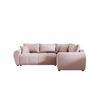 ECKSOFA MOLISA L PLUS Cosmic 14 Rechts mit Schlaffunktion - Rosa, Textil (235/175cm) - Bedante