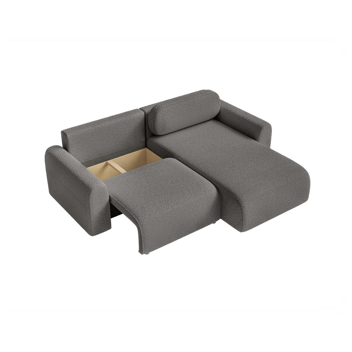 ECKSOFA Lome Mini mit Schlaffunktion, Graphit - Graphitfarben, Textil (244/165cm) - Fedve