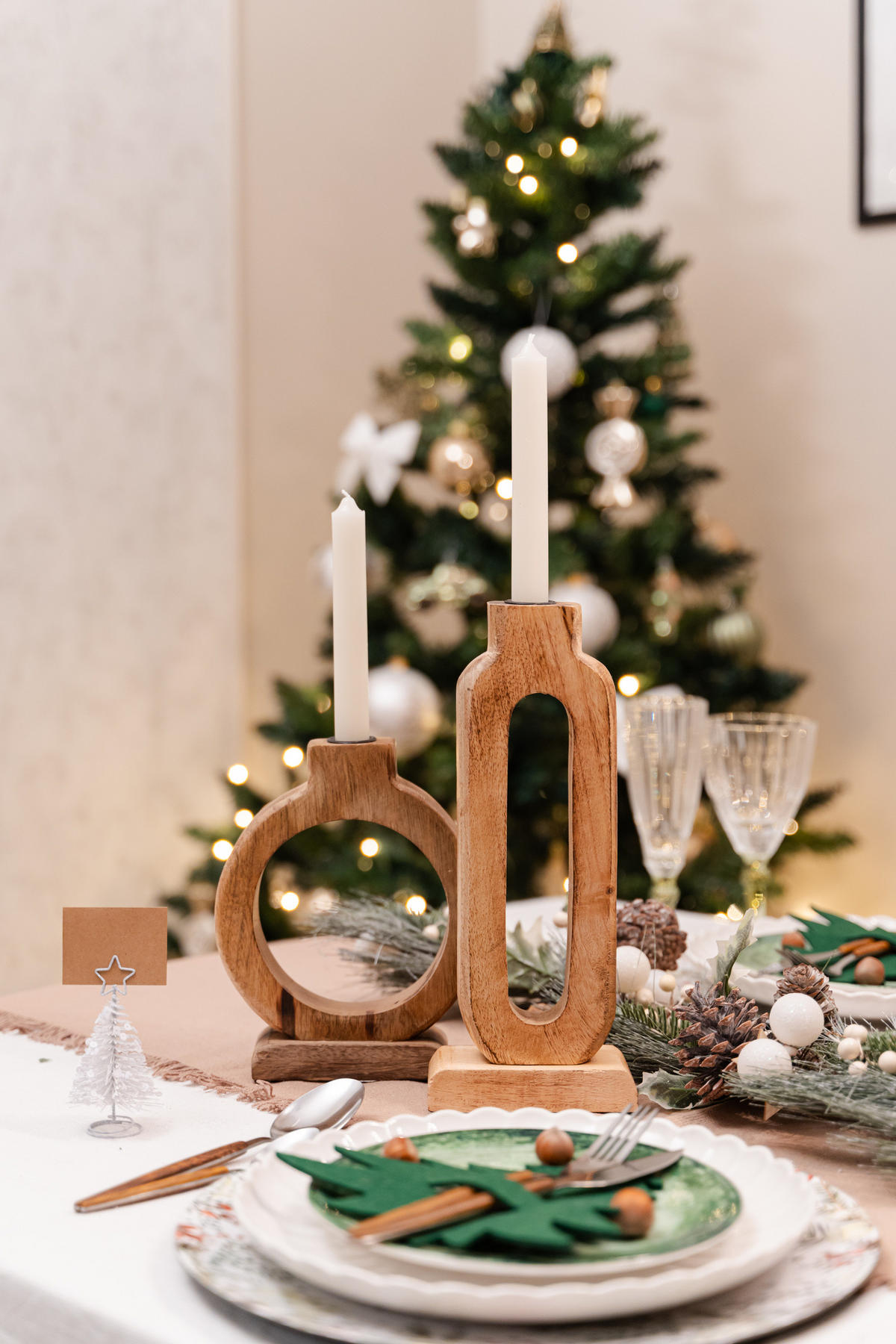 KERZENSTÄNDER Mangoholz 16/21 cm - Braun, Holz (16/21/5cm) - Home Styling Collection