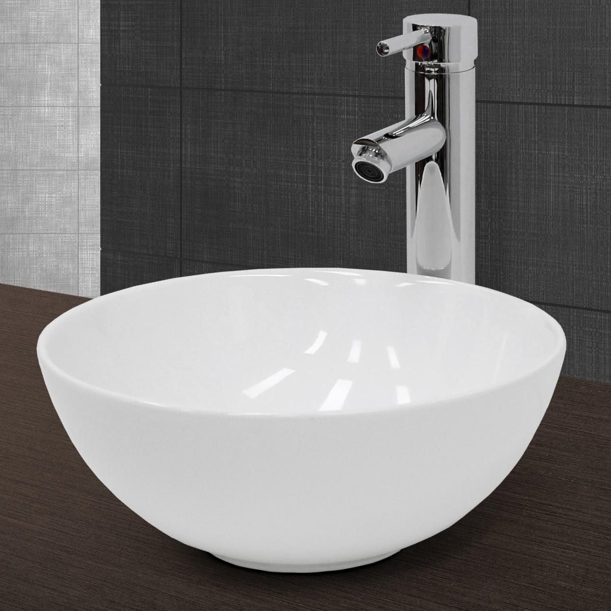 WASCHBECKEN - Weiß, Keramik (32/13.5/32cm) - ECD-Germany