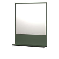 BADSPIEGEL grün 60 cm, Badezimmer Spiegel mit Ablage - Grün, Glas/Holzwerkstoff (60/74/14cm) - Top.Furn
