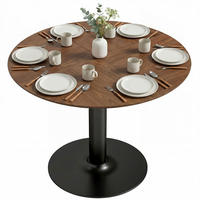 ESSTISCH Runder DE-16541 110 cm, für 4-6 Personen Braun - Braun, Holzwerkstoff (110/110/78cm) - ComfortXL