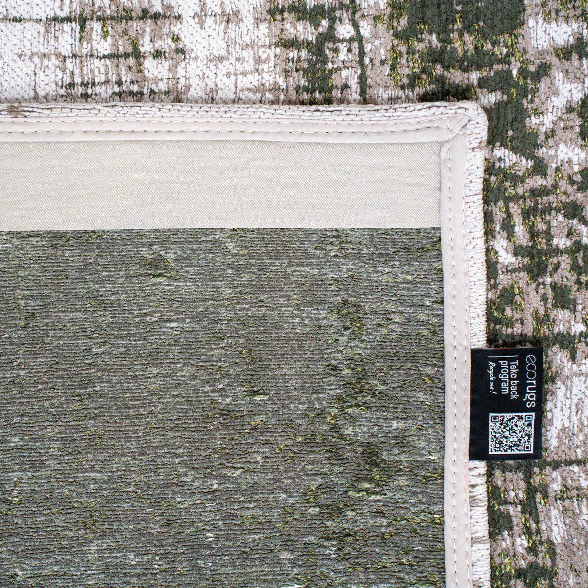 TEPPICH Central Green Griff 140/200 cm - Grün, Textil (140/200cm) - Louis De Poortere