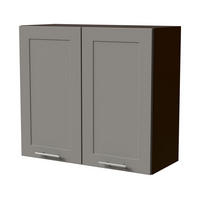 HÄNGESCHRANK Oslo W3/80 Lava / Dust Grey Matt 80 / 32,5 / 72cm - Dunkelgrau/Grau, Holz/Holzwerkstoff (80/72/32.5cm) - Feldmann-Wohnen