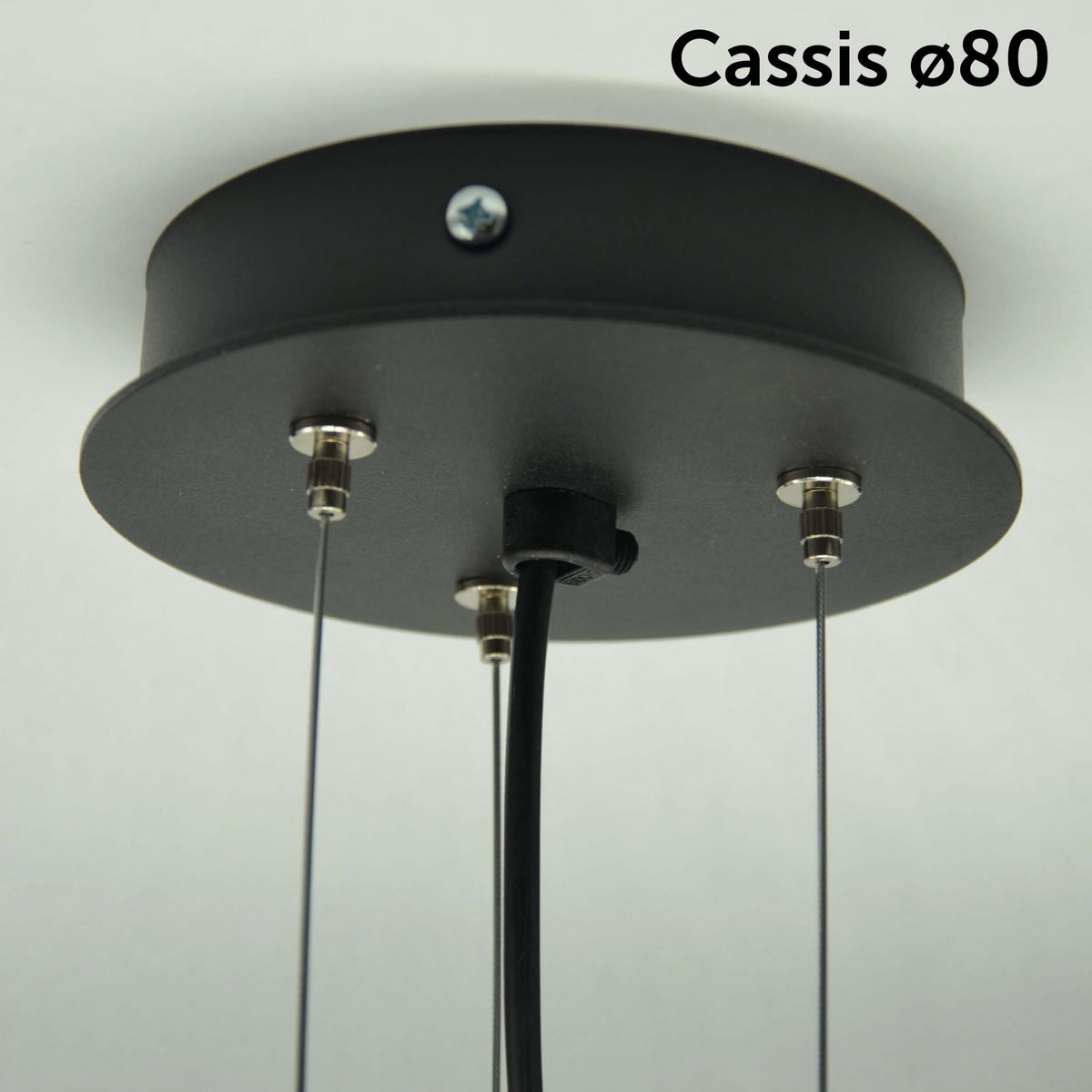 HÄNGELEUCHTE - Weiß Hochglanz, Metall (80/80/40cm) - Lumicom