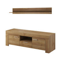 WOHNZIMMER Set 2-tlg. – SRTV155 – Sky – Eichefarben - Eichefarben, Holzwerkstoff (155/50/47cm) - hi-markt