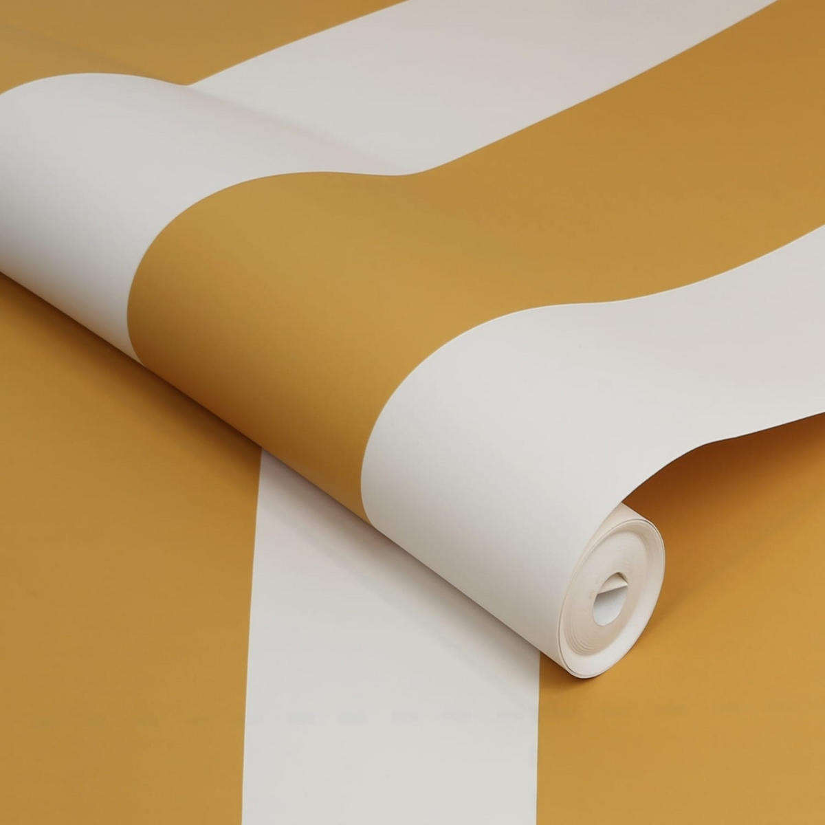 VLIESTAPETE - Streifenglanz Antikgold - Goldfarben, Papier/Kunststoff (52/1000cm) - Joules