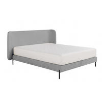 POLSTERBETT mit Matratze SIERRA, Grau, 180x200 cm - Grau, Textil (180/200cm) - KS Home Concept