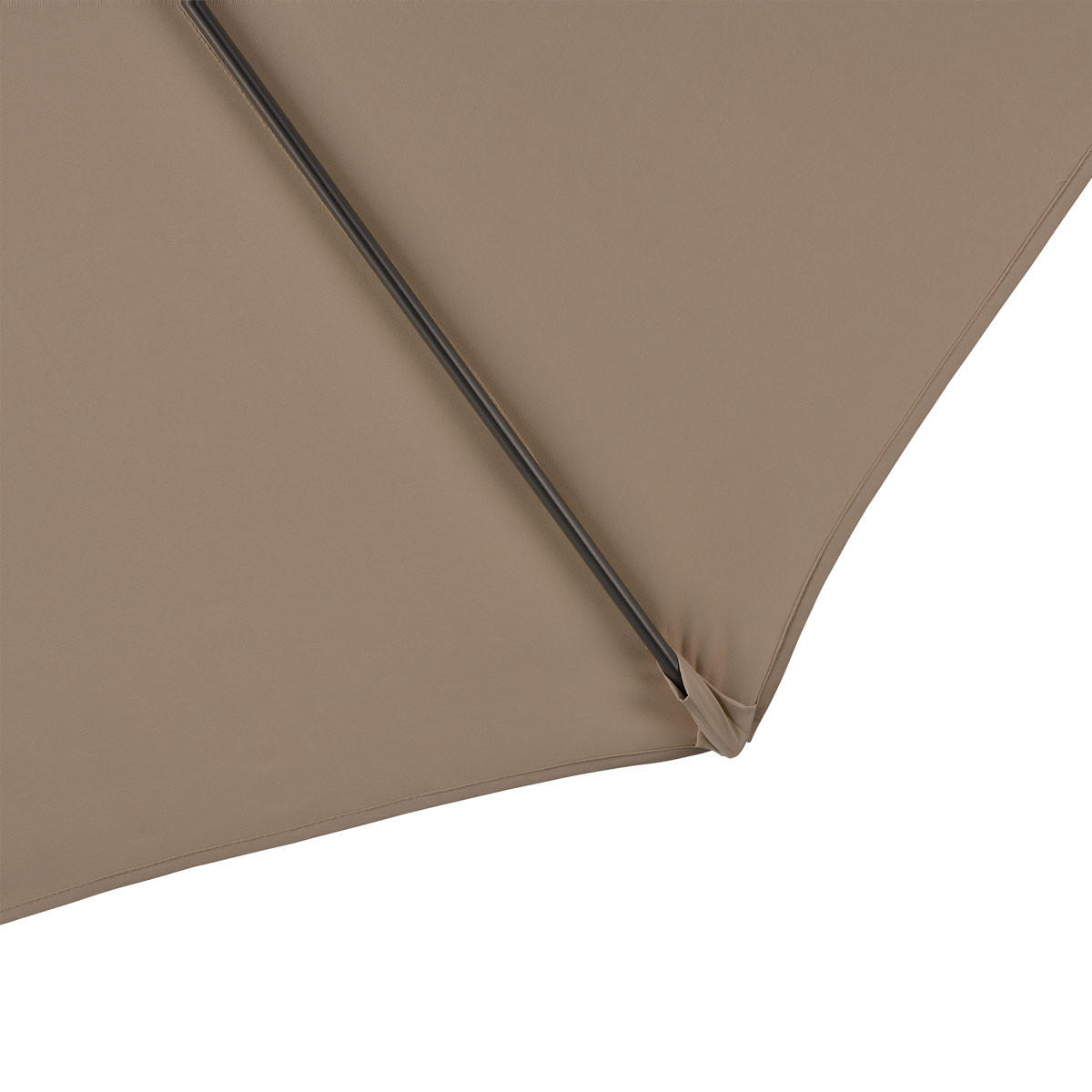 AMPELSCHIRM 3m Taupe (3er Set) - Taupe, Textil (290/290cm) - SVITA
