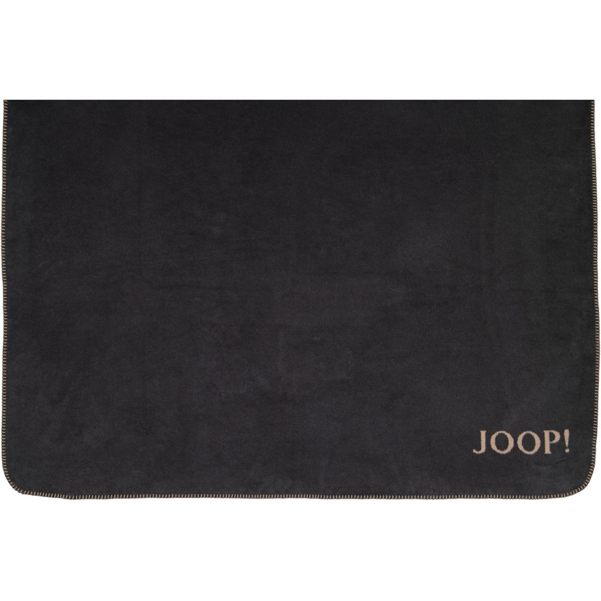 WOHNDECKEN UNI-DOUBLEFACE ANTHRAZIT-KARAMELL - Grau, Textil (150/200cm) - Joop!