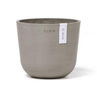 BLUMENTOPF Oslo Mini 16/13,7 cm Taupe - Taupe, Kunststoff (16/13.7cm) - Ecopots