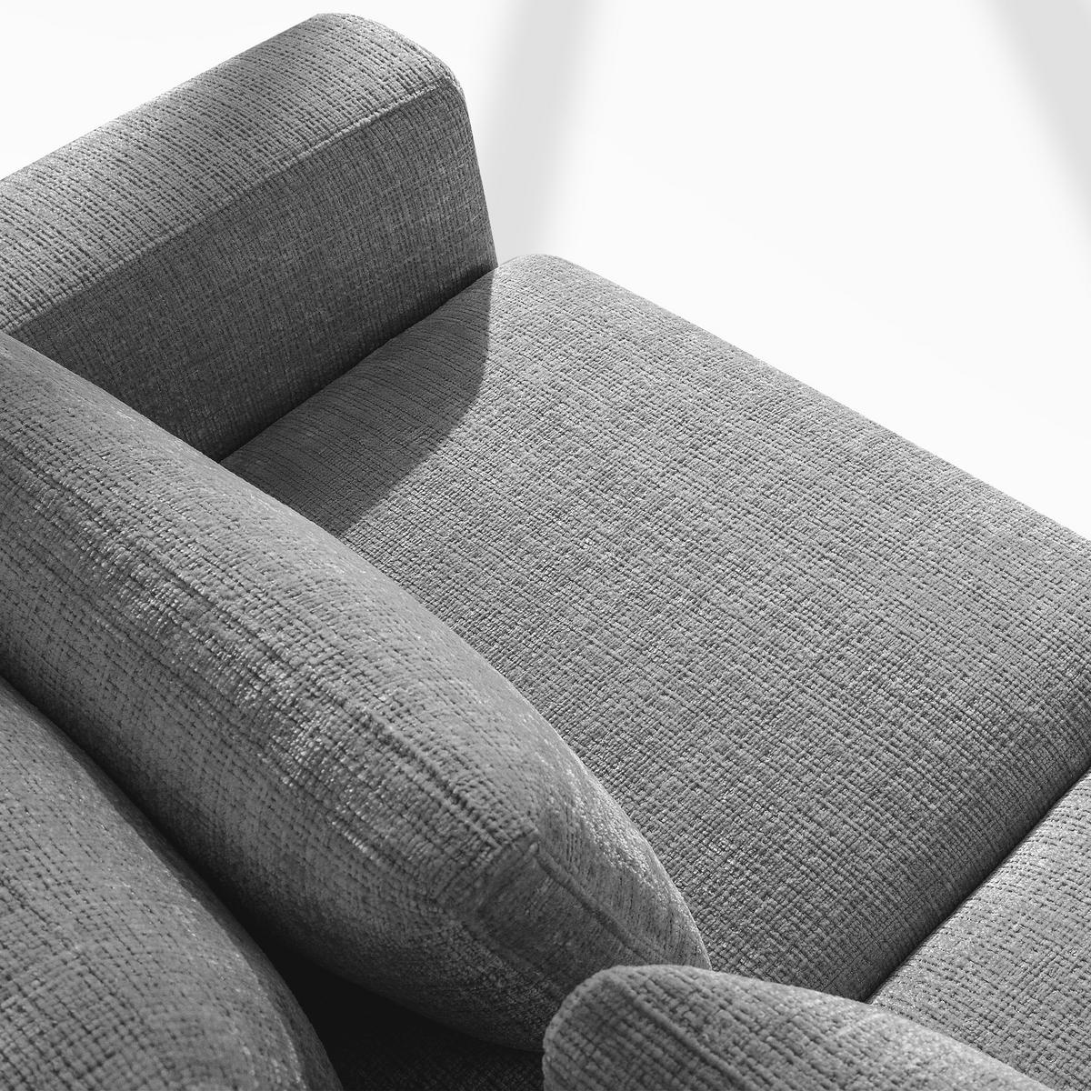 ECKSOFA XL links VERUS - Dunkelgrau, Holz/Holzwerkstoff (377/328cm) - KONSIMO®