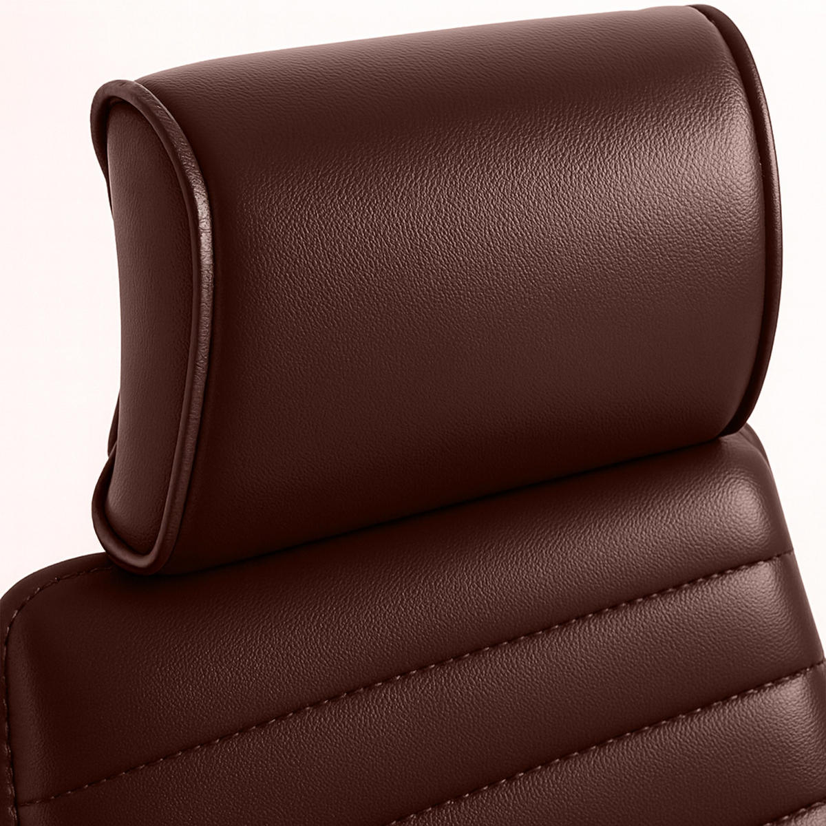 CHEFSESSEL Lederlook Bordeauxrot - Chromfarben/Bordeaux, Textil/Metall (60/117/67cm) - CLP