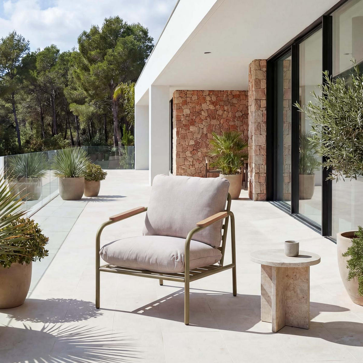 GARTENSESSEL Hellgrün Kein Set-Set - Hellgrün, Textil (68/81/88cm) - MCW