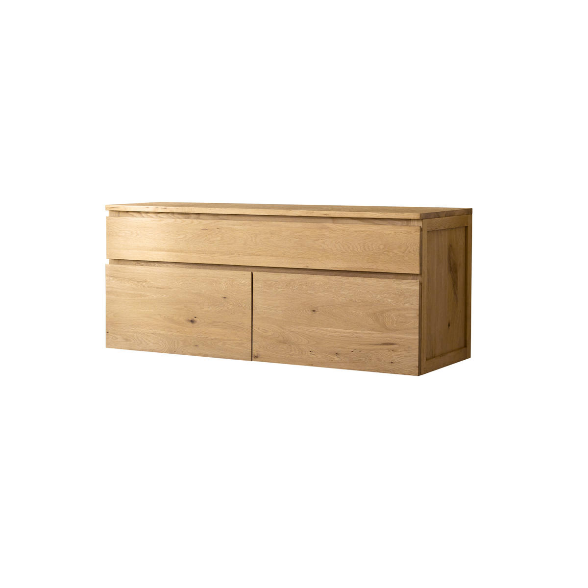 WASCHTISCHUNTERSCHRANK Jacob Natur aus Eiche - Naturfarben, Holz (120/51/45cm) - Tikamoon