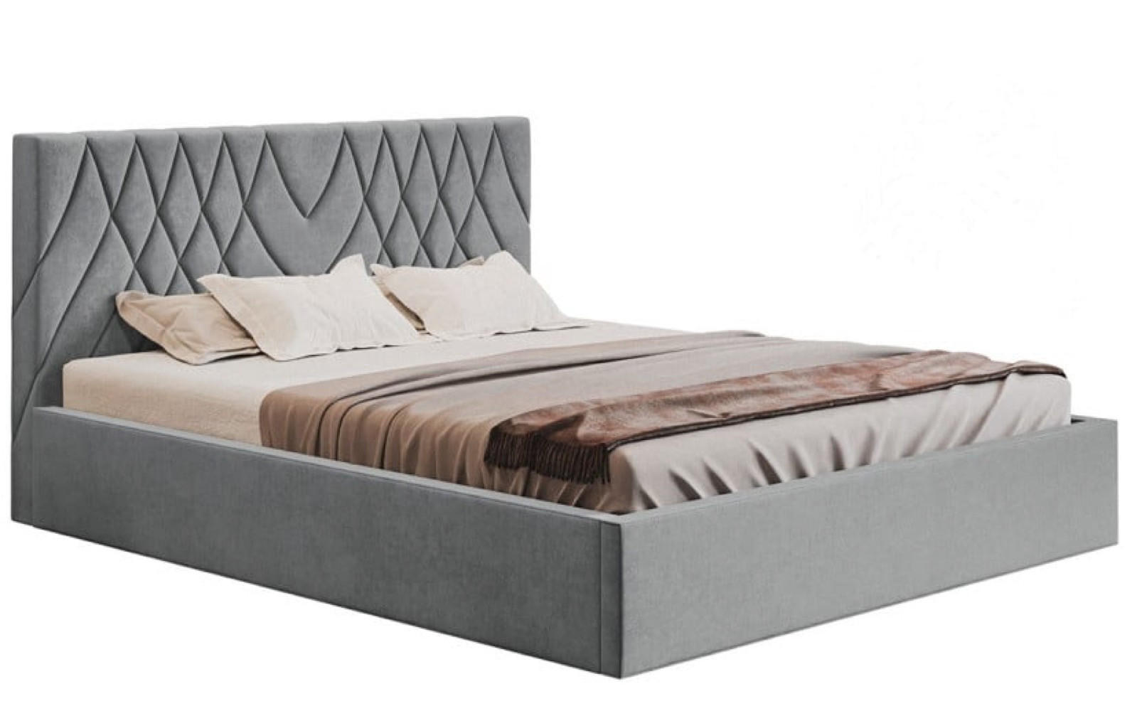 Sepro Meble Bett Schwarz, Grau 180x200 cm