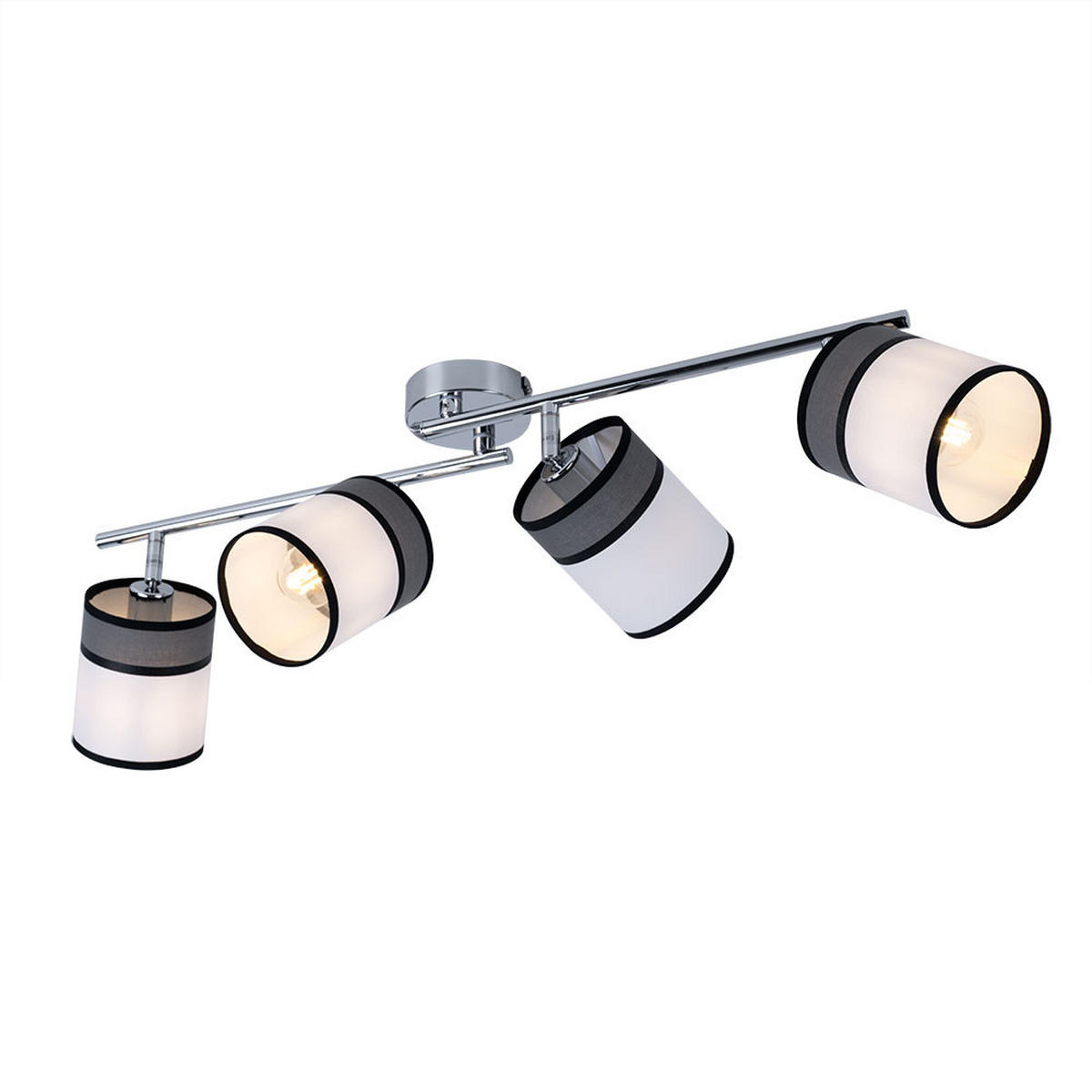 LED DECKENLEUCHTE DAVIE Weiß Metall - Weiß, Metall (88/10/22cm) - Wofi