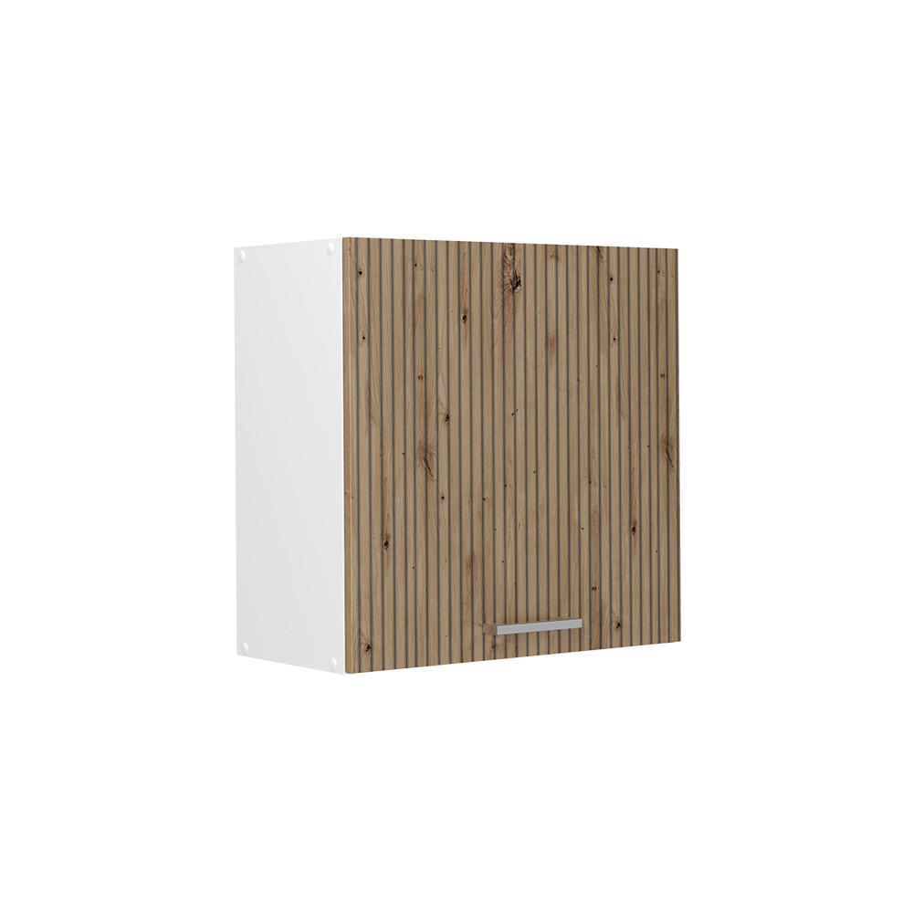 HÄNGESCHRANK R-Line, Artisan-Eiche, 60 cm mit 1 Tür - Weiß/Eiche Artisan, Holzwerkstoff (60/60/31cm) - Vicco