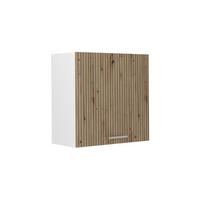 HÄNGESCHRANK R-Line, Artisan-Eiche, 60 cm mit 1 Tür - Weiß/Eiche Artisan, Holzwerkstoff (60/60/31cm) - Vicco