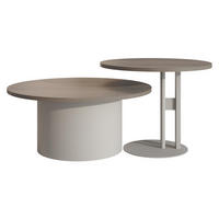 COUCHTISCH-SET Monar Cashmere - Kaschmir/Eichefarben, Holzwerkstoff/Metall (58/58/45cm) - MIRJAN24