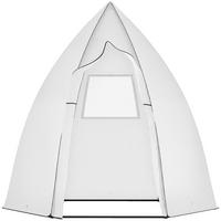 MINI-GEWÄCHSHAUS DE-05786 Überwinterungszelt mit Rolltür Weiß - Weiß, Kunststoff/Metall (140/180/160cm) - ComfortXL