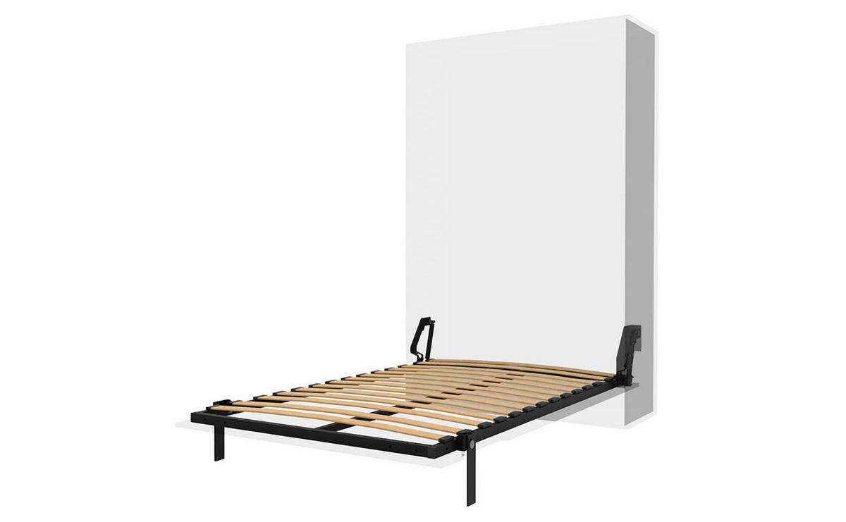 SCHRANKBETT Morphy Einbaubares 120x200 Vertikal - Weiß, Holz (120/200cm) - WallBedKing